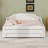 Modern Upholstered Daybed, LED Belt Trundle and Storage Drawers-129458349