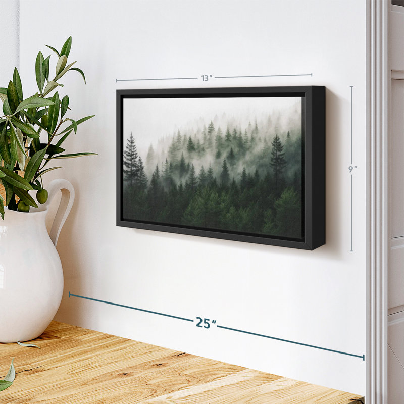 Nature «Fog Envelopped Forest Canvas Print», H 9 po x l 13 po