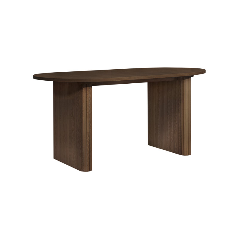 Suire OVAL FLUTED DINING TABLE, Walnut