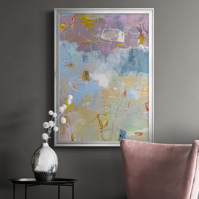 Deneus Whilst I - Picture Frame Print, 42.5" H x 30.5" W x 1" D, Silver
