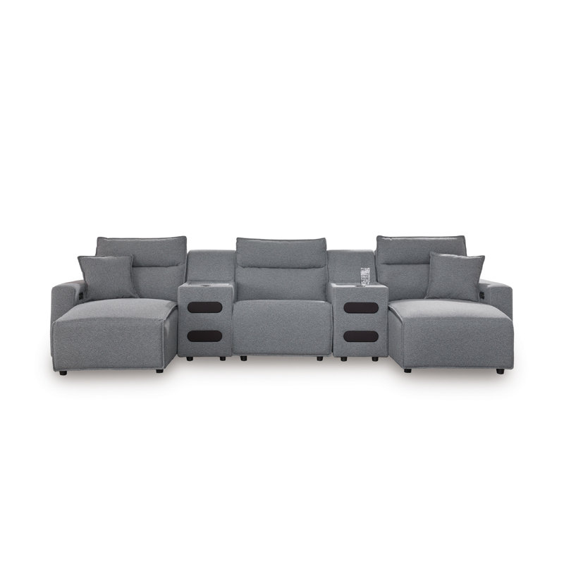 Bodie 5-Piece Power Reclining Sectional With Chaise
