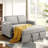 Vadims Upholstered 48.5'' Reclining Sleeper Sofa-1009476401