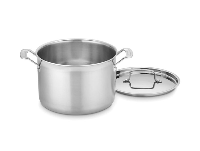 Stainless Steel 8 Qt. Stockpot with Lid and Cool Touch Handles