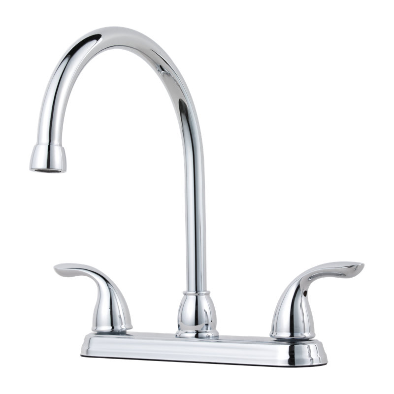 Pfirst Series 2-Handle Kitchen Faucet in Polished Chrome, Polished Chrome