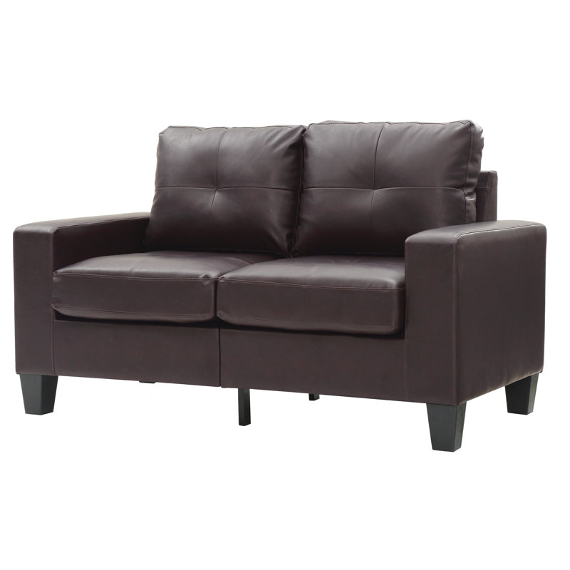 Causeuse modulaire, brun foncé, Marron foncé