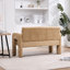 Fauteuil double de style nordique en chenille jaune pour chambre et salon - Conception à haute capacité de charge - Balcons - Chambres de luxe