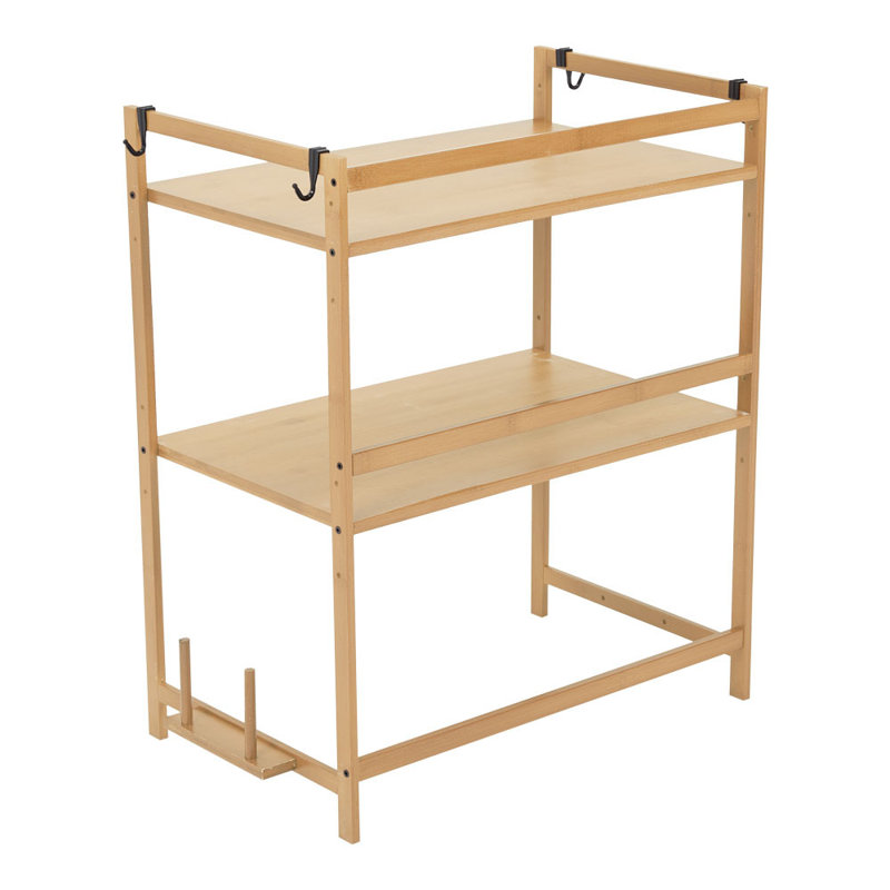 Freestanding Wood Spice Rack, Natural