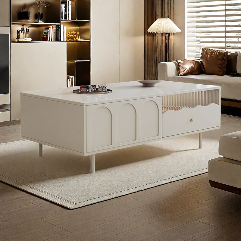 Table basse Crème fraiche