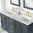 Gazsi 60" Double Bathroom Vanity Set With Grain White Engineered Stone Countertop Without Mirror-2064781190