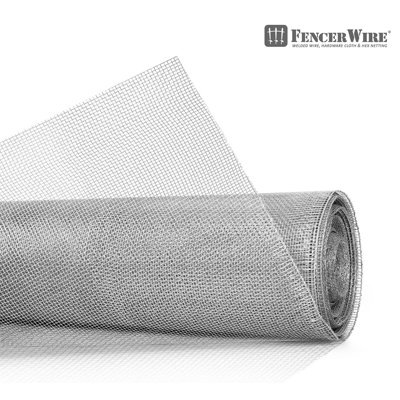 Toile en acier galvanisé de calibre 27 avec treillis de 1/8 po Fencer