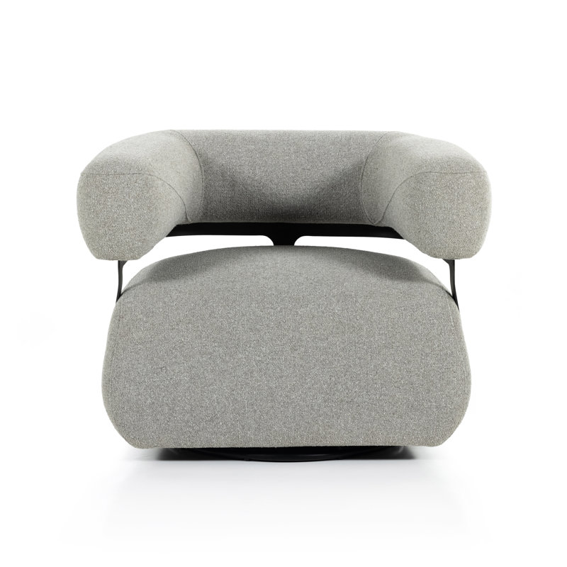 Gareth Swivel Barrel Chair, Torrance Silver