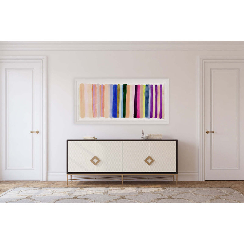 Live Vibrantly By Kristi Kohut, 26" H x 48" W, Floater Frame