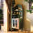 66.93"Green solid wood vintage corner cabinet