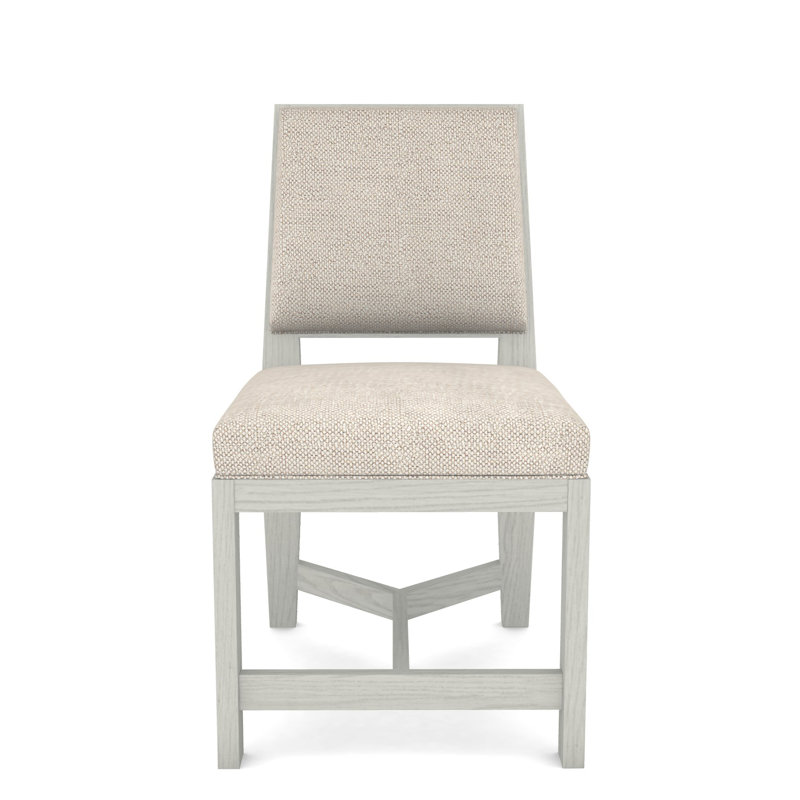 Thom Filicia Home Upholstered Back Side Chair, Casa Blanca, Impala Linen