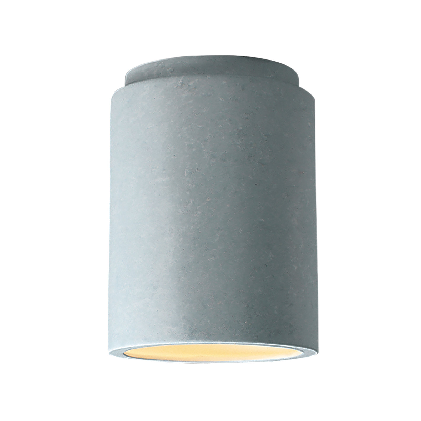 Sumatra Single Light Ceramic Flush Mount, Concrete, Incandescent (Not Included)