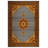 Girvin Yellow Gray Oriental Machine Printed Cotton Polyester Area Rug-957309513