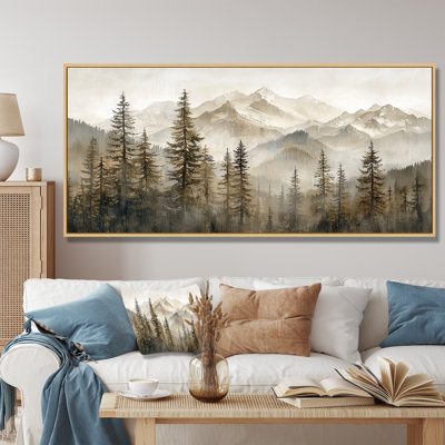 Timber And Peaks Mountain Simplicity In Winter III - Mountains Canvas Art