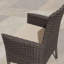 Fauteuils d'extérieur en rotin avec coussins et chaises de patio ergonomiques-109630021
