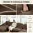 150" Oversized U-Shaped Chenille Sectional Sofa with Double Chaises, Modern Cloud-Like Modular Couch for Living Room-1139121983
