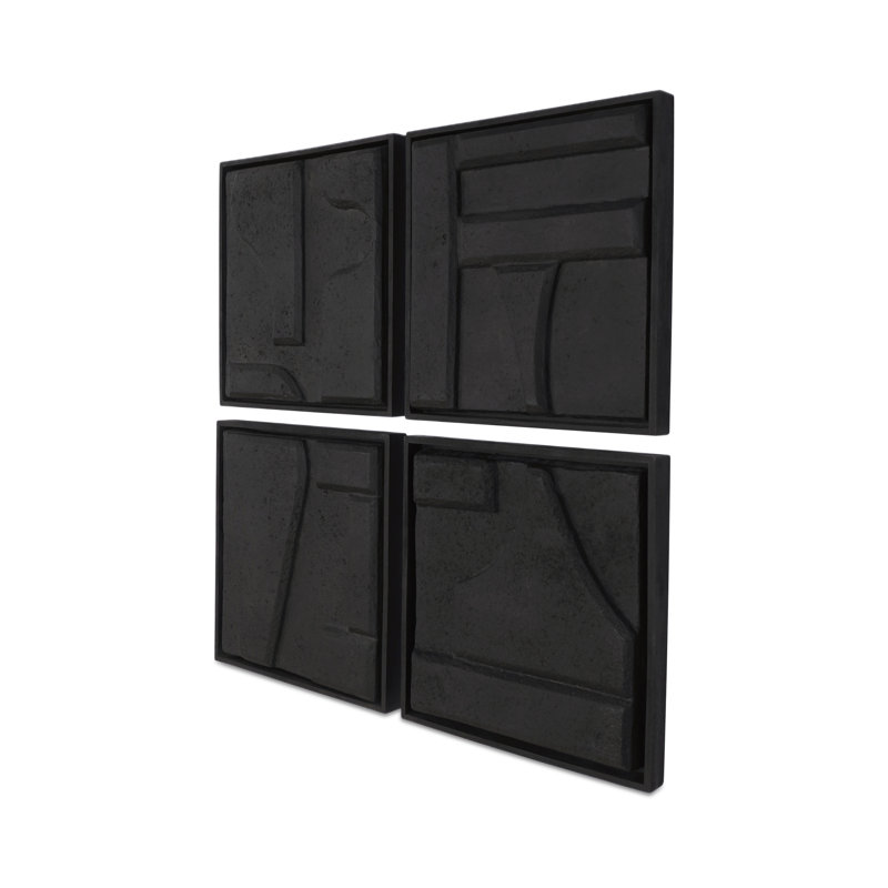 Alva Wall Sculpture-Set Of 4