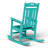 Outdoor Patio HDPE Rocking Adirondack Chair-930783622