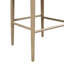 Ensemble de 2 tabourets de bar rembourrés en tissu d'inspiration Mid-Century, confortables et élégants pour un décor moderne-1101470089