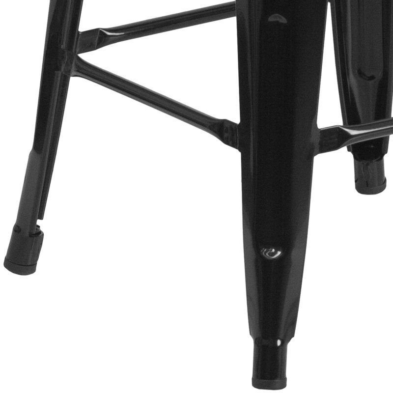 Tabouret à hauteur de comptoir 24 po Gladus, Noir, 4, Tabouret de comptoir (assise de 24 po de hauteur)