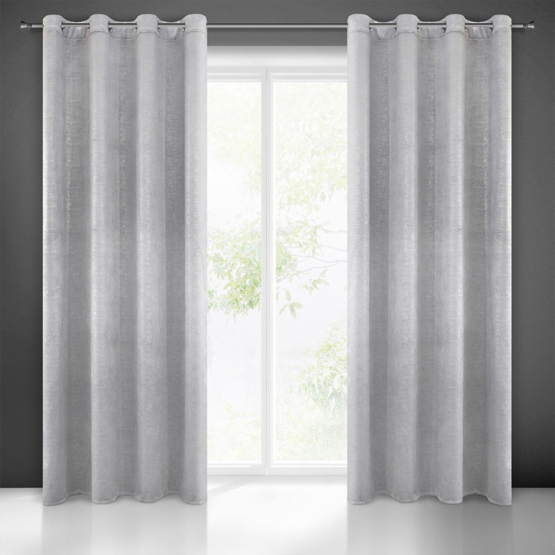 Addine Blackout Curtains Single Panel, Grey