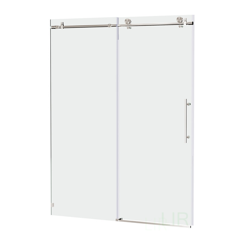 56-60"W X 76"H Frameless Shower Door, Sliding Shower Door, With Premium 5/16"(8Mm)Thick Tempered Glass Shower Enclosure, Shower Door