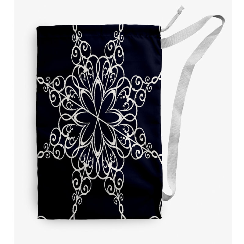 Fabric Laundry Bag with Handles, Blue, Small (29" H x 18" W)