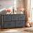 Dresser For Bedroom, 5 Storage Drawers, Wide Closet Chests Organizer Tower Furniture With Top Metal Frame For Clothes, Kids Room, Living Room, Hallway, Entryway-1157719805