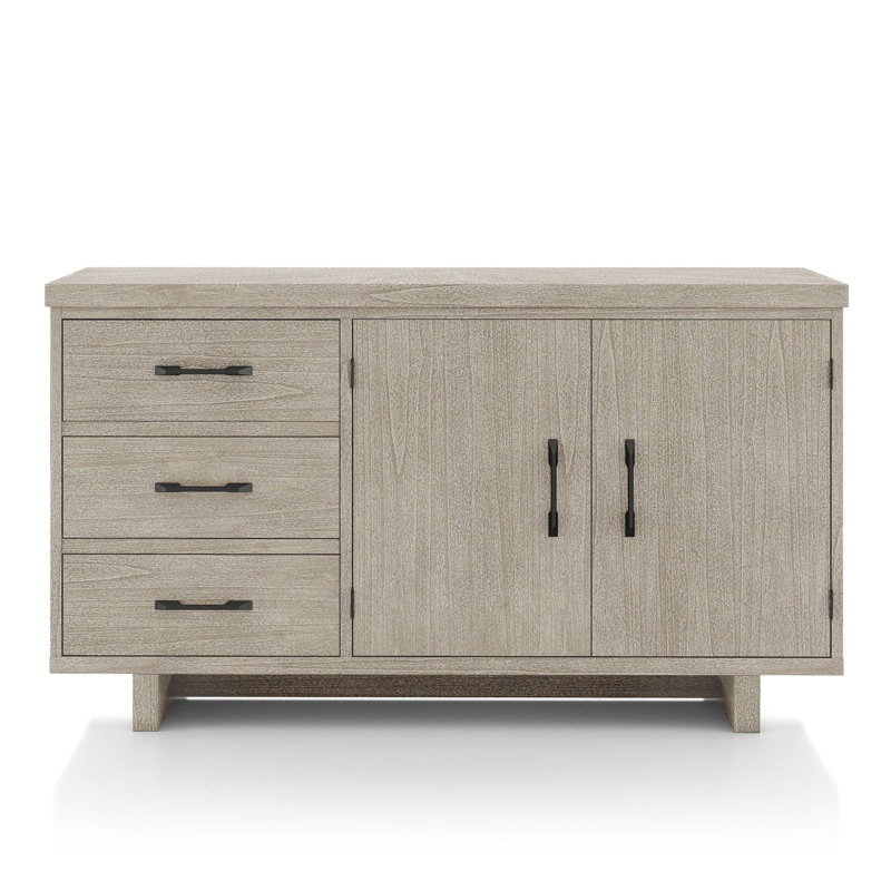 Bartel 60" Solid Wood Server Cabinet with 3 Drawers