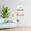 «Mocha Dreams Dreamy Peaceful Abstract Palm Tree Landscape Summer», reproduction d'art mural-707178493
