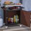 Outdoor Grill Cart With Stainless Steel Tabletop(No Include Stool)