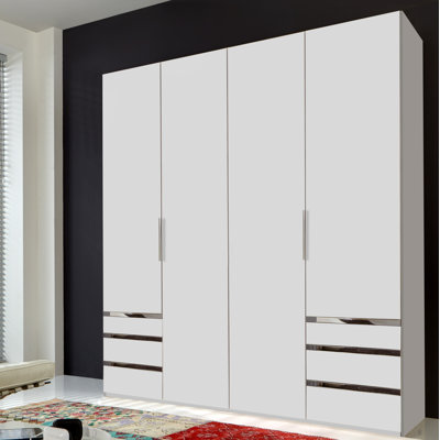 Aelia 4 Door Manufactured Wood Wardrobe
