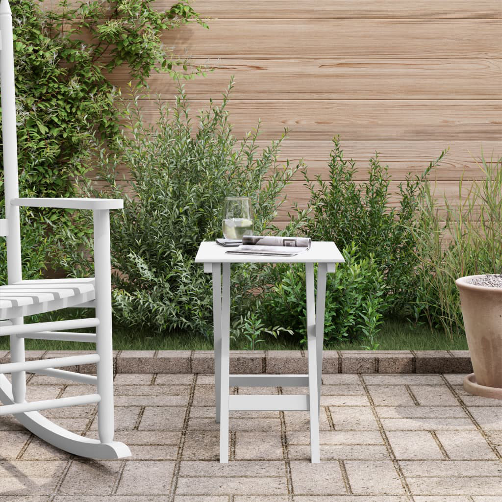 Side Table Foldable Solid Wood Poplar