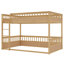 Lit superposé moderne en bois de pin massif pour chambre d'enfant