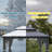 10FT ×12FT Outdoor Aluminum Patio Gazebo, Galvanized Steel Hardtop Gazebo with Privacy Curtain and Mosquito Netting-100491005