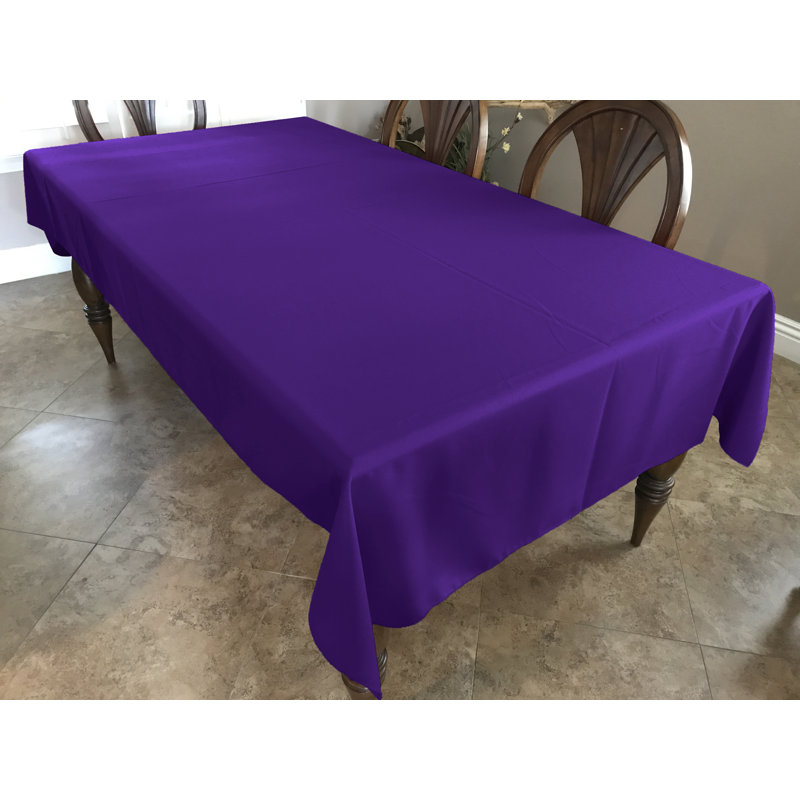 Driffield Solid Polyester Tablecloth, Purple, 48" L x 48" W