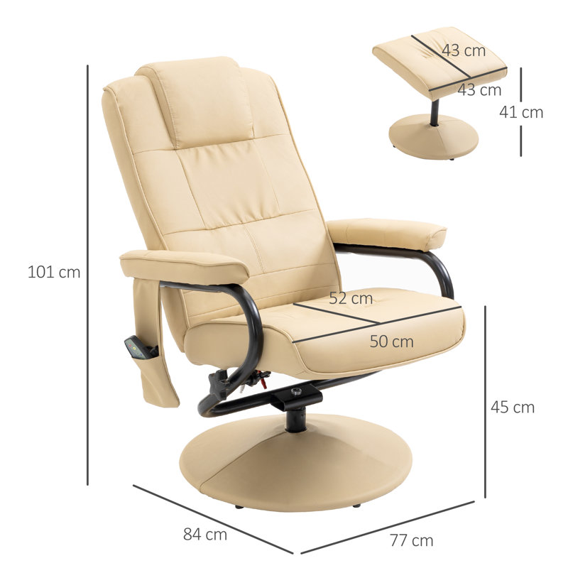 Lacarlos Manual Recliner, Cream