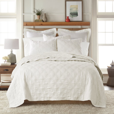 Washed Linen Cream Twin Quilt