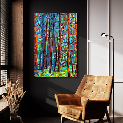 «In A Pine Forest» par Mandy Budan, art mural en verre acrylique