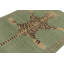 Distressed Homage Hand Knotted Wool Animal Print Area Rug-363600155