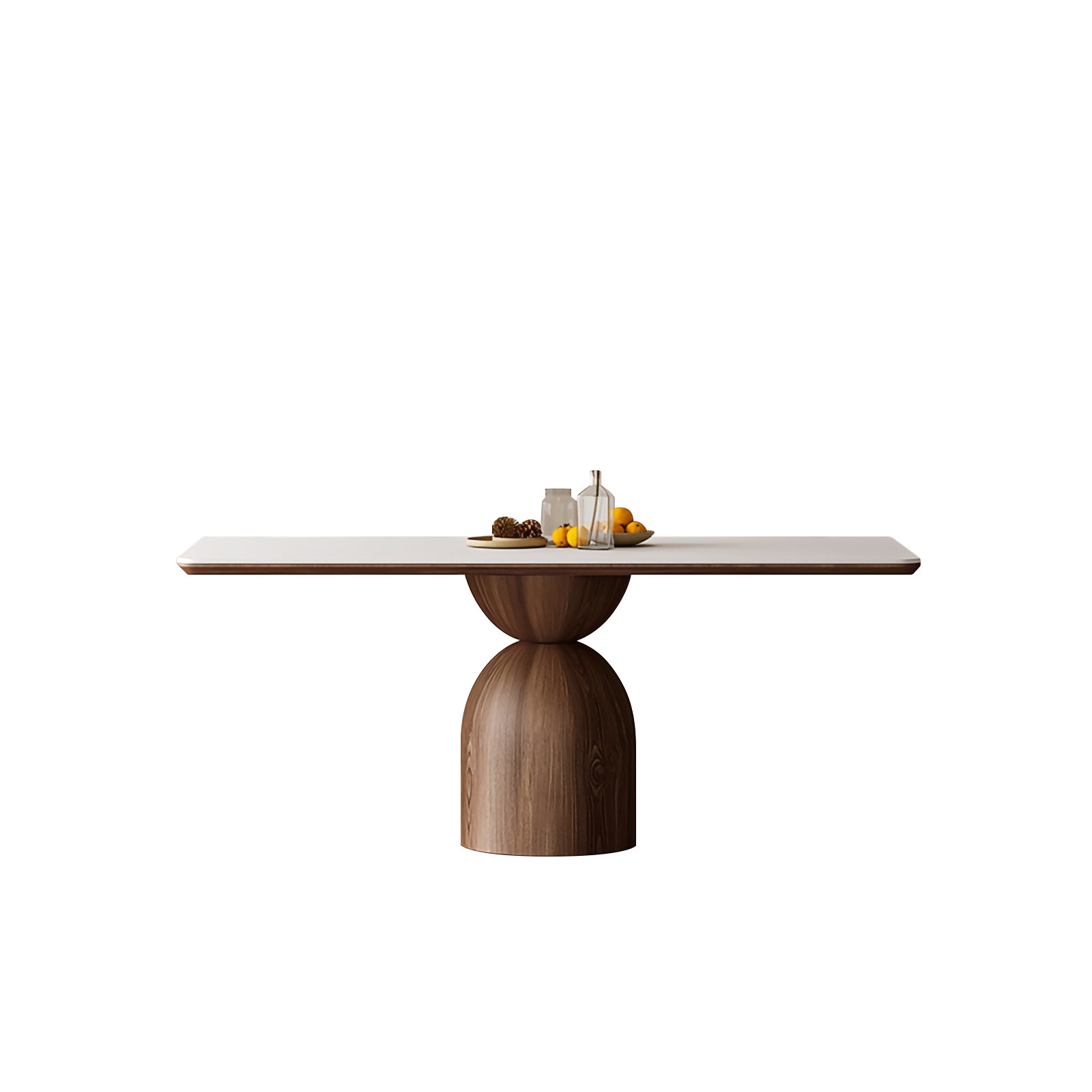 Alder & Iron Works Modern stone slab negotiation and rest table, paired ...