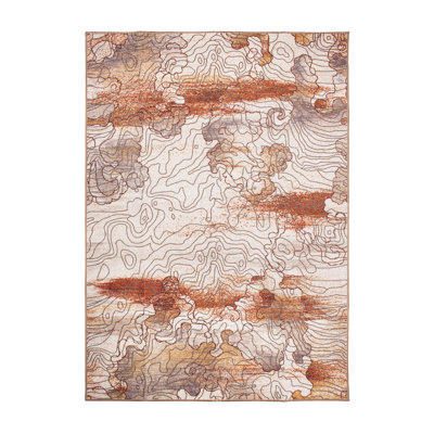 Tapis brun / beige à tissage plat naturel Vienna Vienna