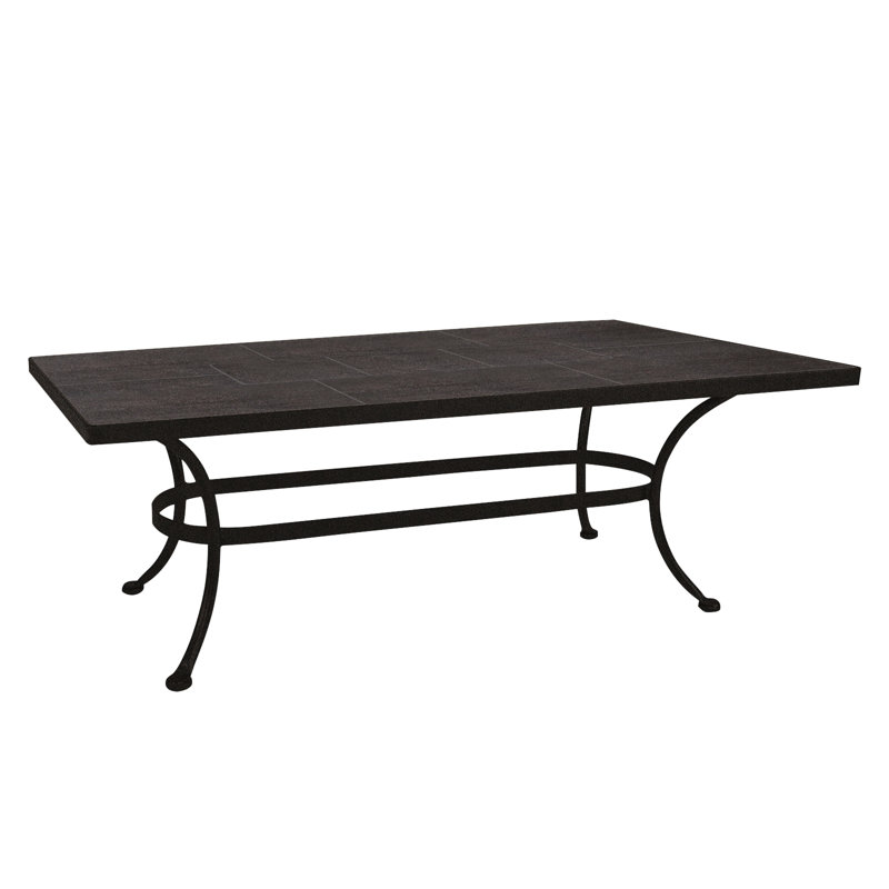 Outdoor Rectangle Coffee Table, Carbon Black, Urban Shift
