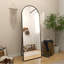 Miroir de plancher pleine longueur arqué avec support - Basics by Wayfair ™-1225809922-1225809923