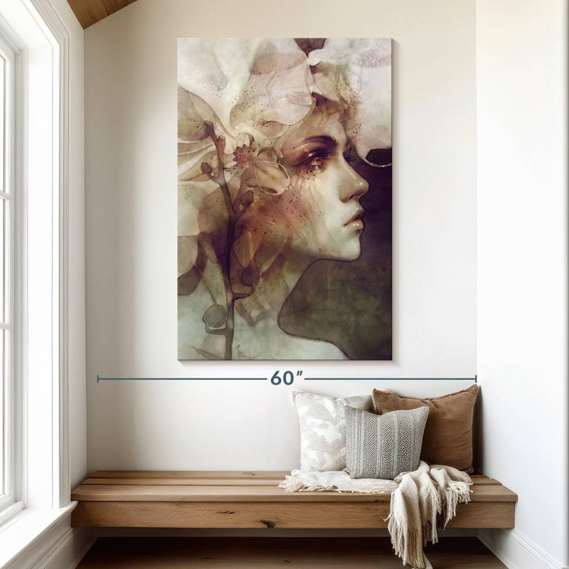 Leisha Lady Petal, 51" H x 34" W