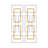2 Pieces Modern Gold and Silver Rectangle Metal Wall Decor 3D Abstract Sculptural Set Easy to Install Flexible Display for Living Room Bedroom