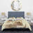 Gold Glam Squares VI - Abstract Duvet Cover Set - Microfiber Polyester-50573595-112917694